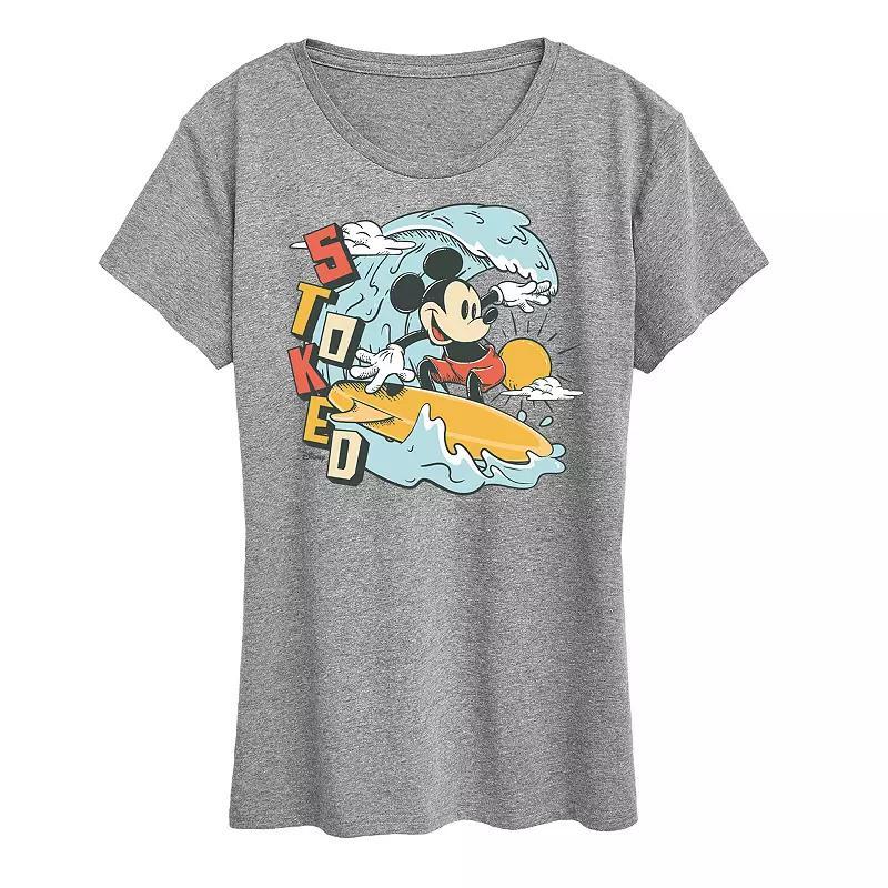 Disneys Mickey Mouse Womens Stoked Graphic Tee Product Image