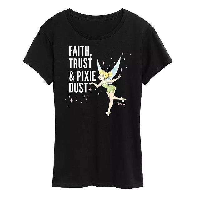 Disneys Tinker Womens Bell Pixie Dust Graphic Tee, Girls Product Image