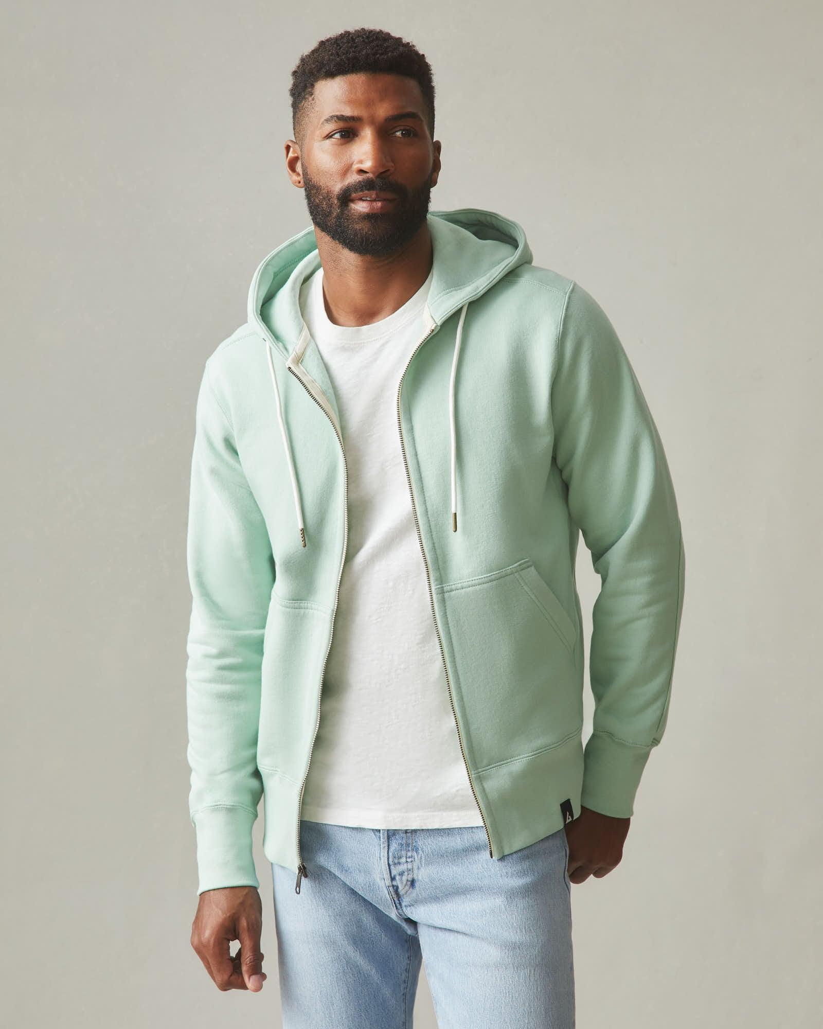 Classic Full Zip - Grayed Jade Product Image