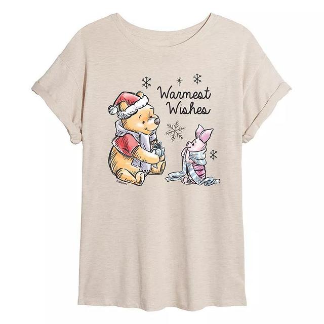 Disneys Winnie The Pooh Womens Warmest Wishes Tee, Girls Product Image