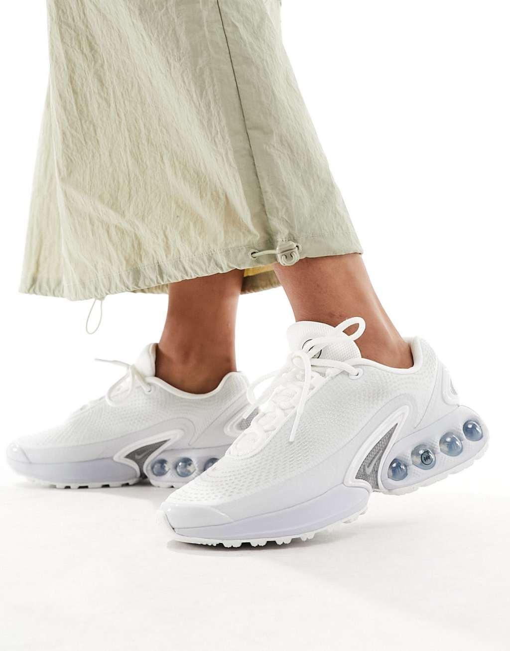 Nike Air Max DN unisex sneakers in white and silver Product Image