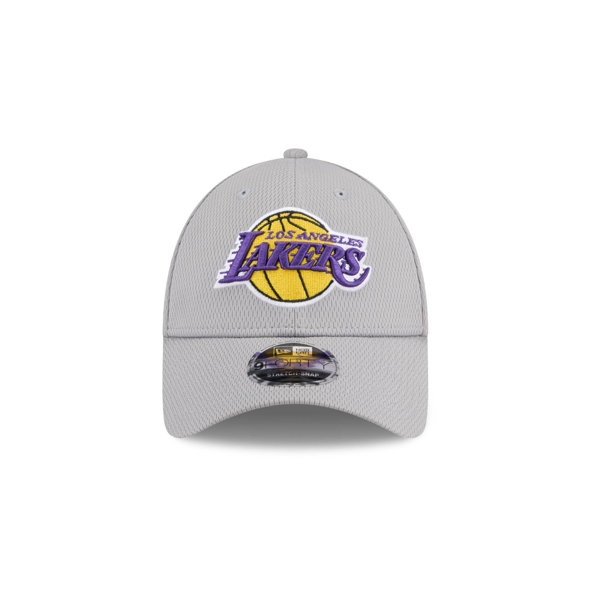 Los Angeles Lakers Gray 9FORTY Stretch-Snap Hat Male Product Image