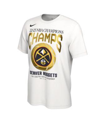 Mens Nike White Denver Nuggets 2023 Nba Finals Champions Celebration Roster T-shirt Product Image