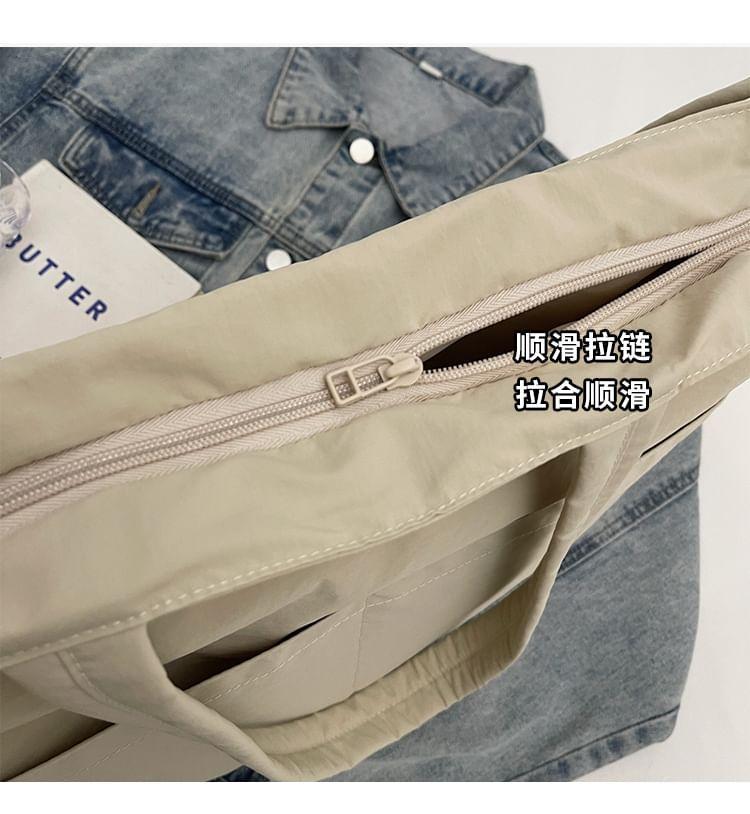 Plain Crossbody Tote Bag Product Image