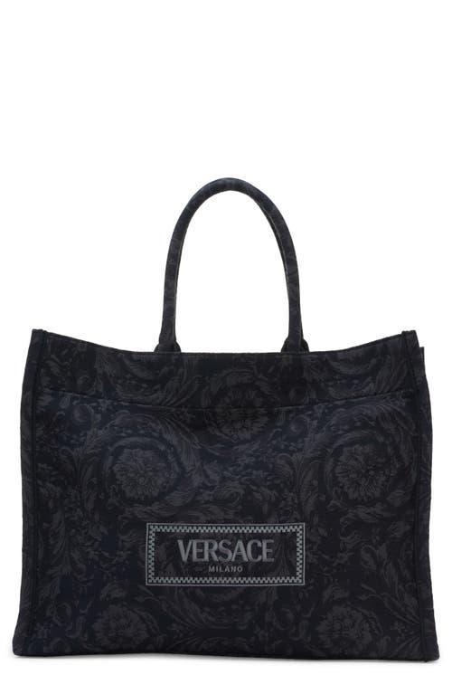 XL Jacquard Embroidered Canvas Tote Bag Product Image