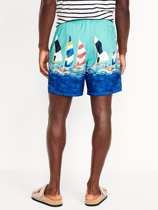 Printed Swim Trunks -- 7-inch inseam Product Image