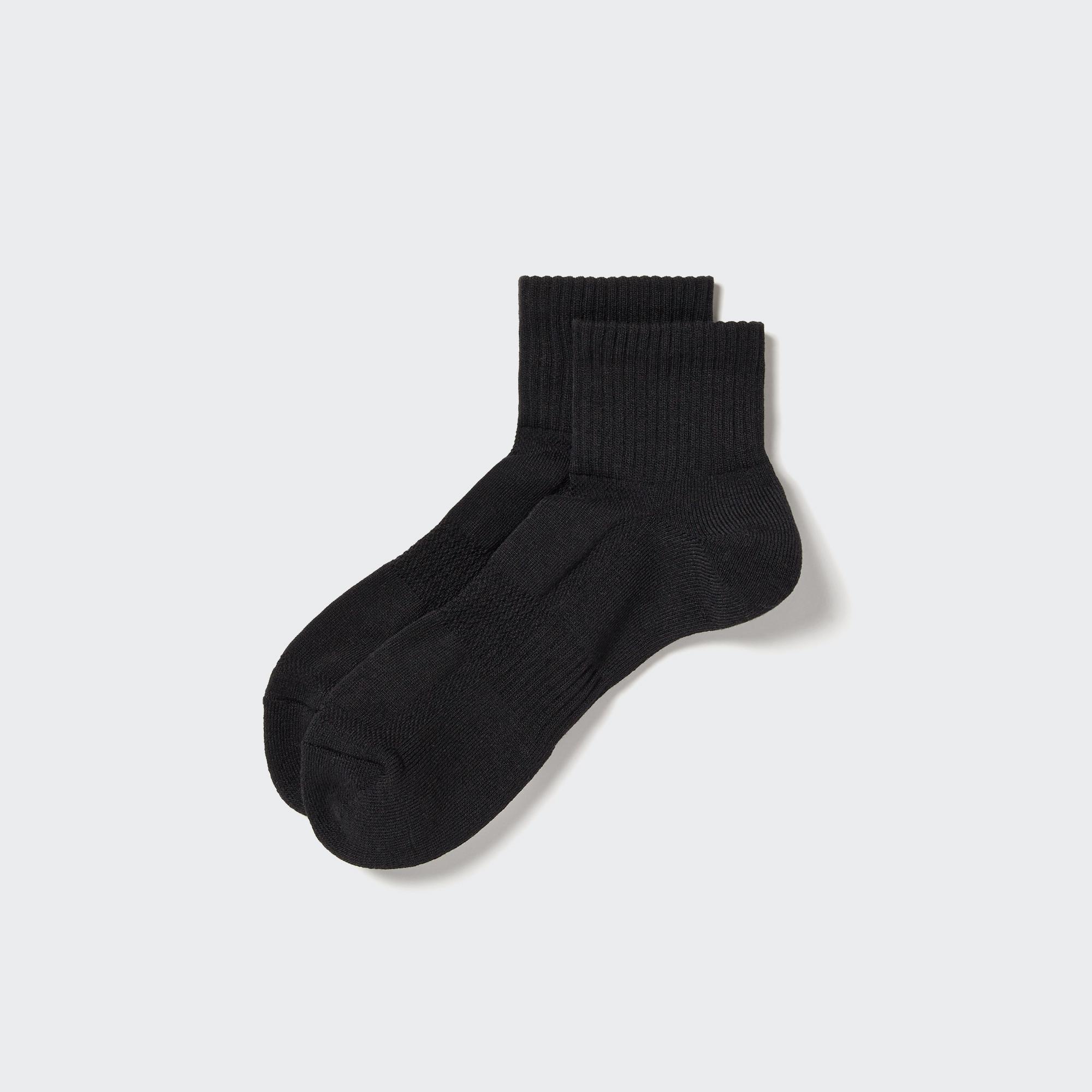 Mens Pile Half Socks with Odor Control Black US8-US11 UNIQLO US Product Image