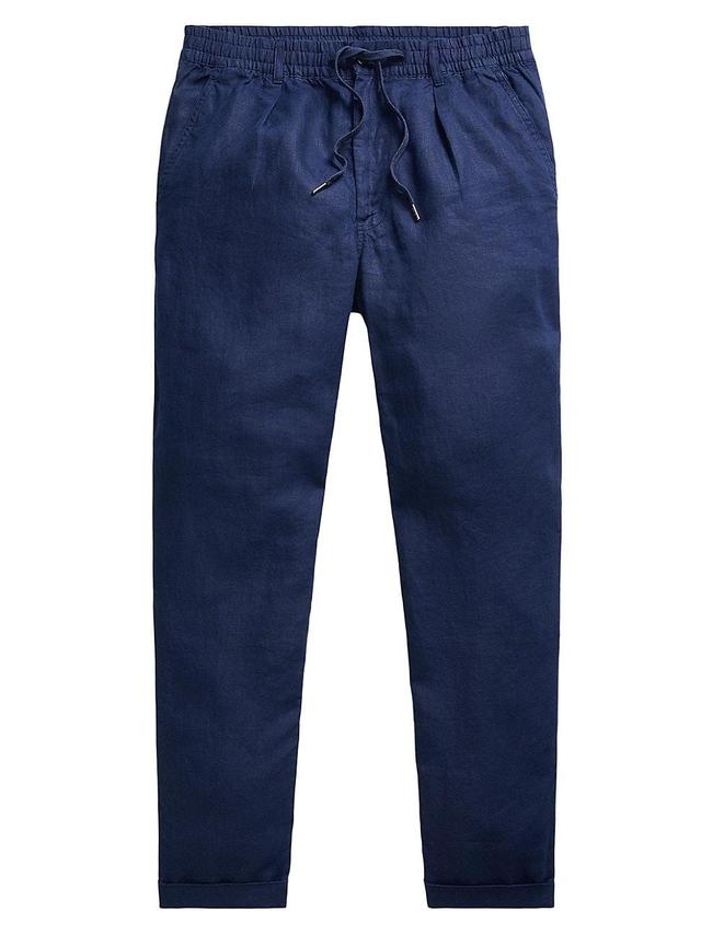 Mens Athletic Linen Trousers Product Image