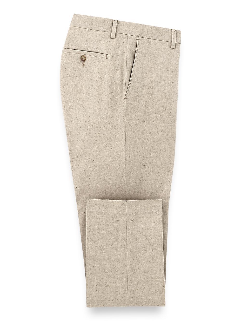 Linen/cotton Pleated Pants Product Image