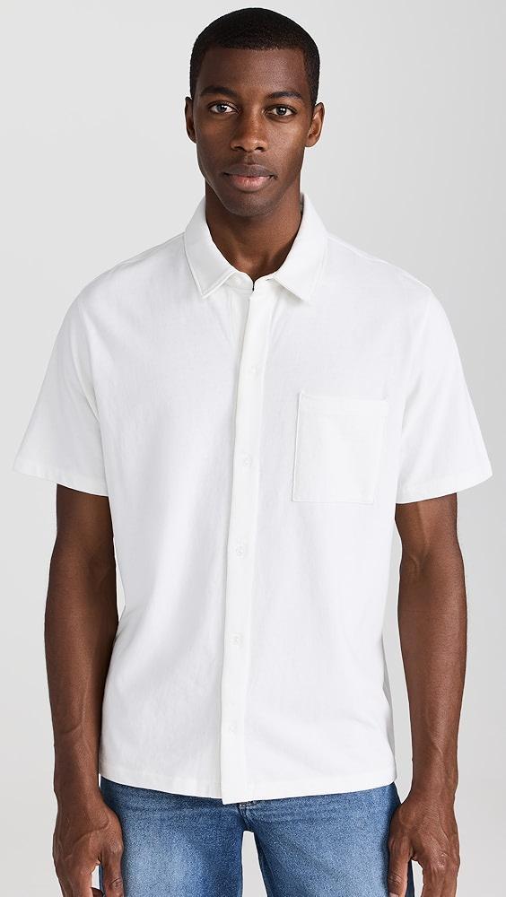 Vince Sueded Jersey Button Down Shirt | Shopbop Product Image