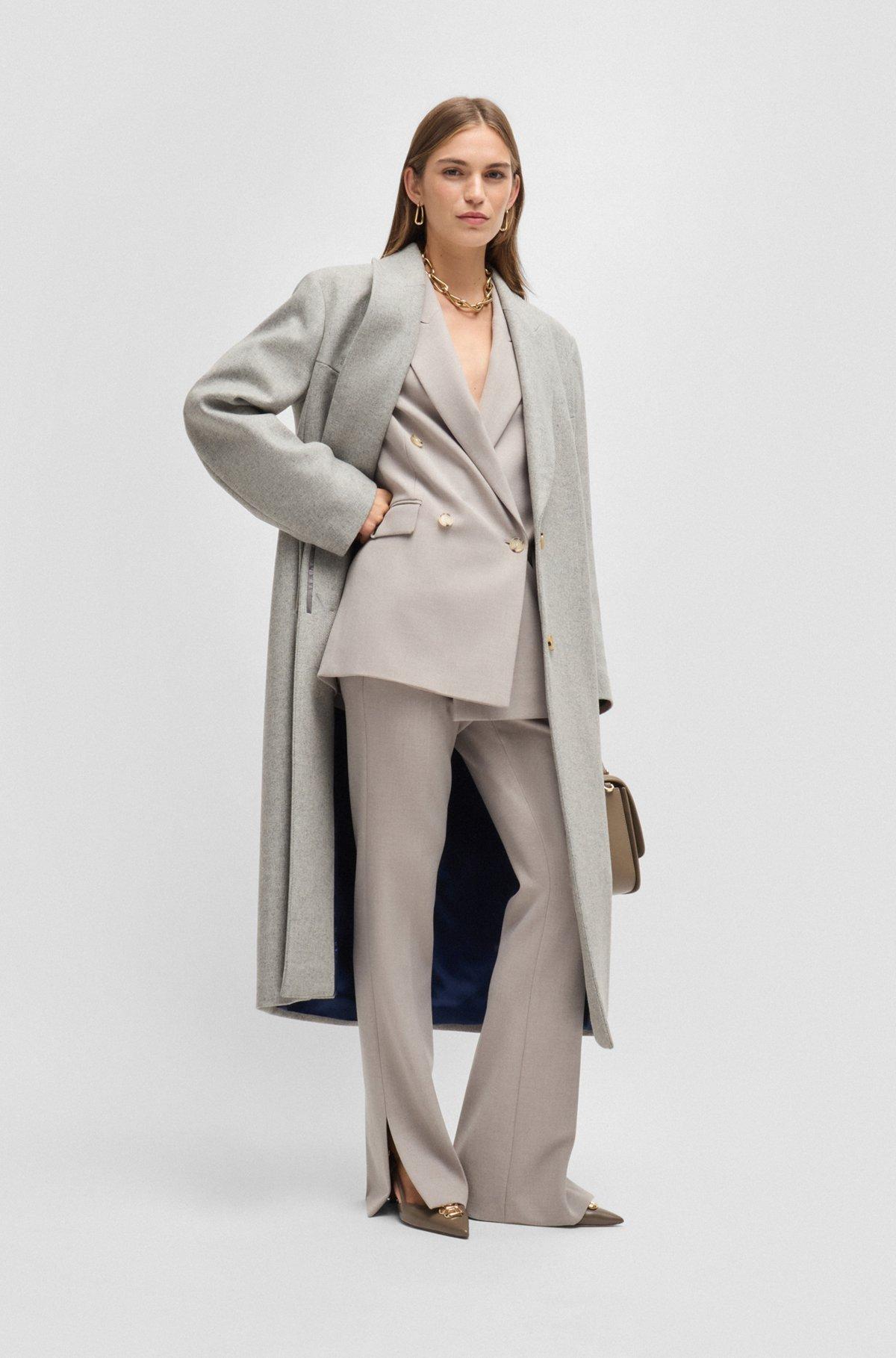 Oversize-fit coat in wool with cashmere Product Image