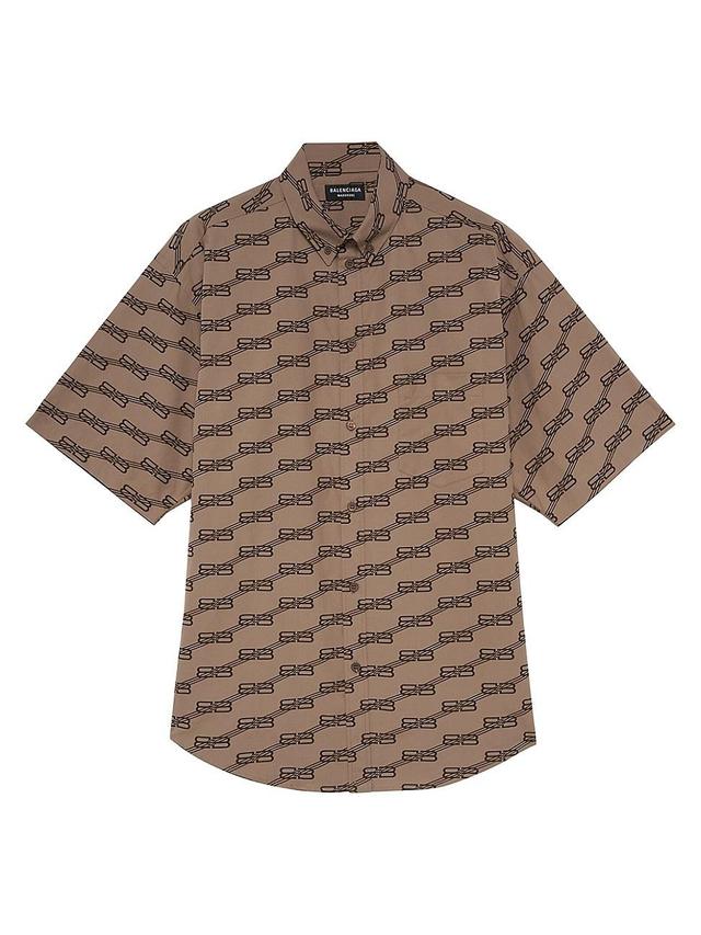 Mens BB Monogram Short Sleeve Shirt Product Image