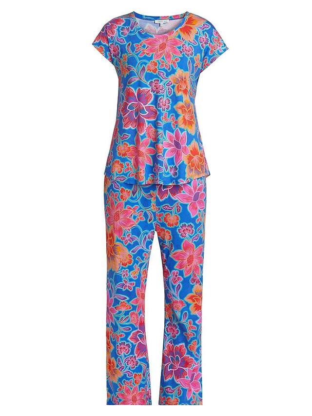 Womens Daniela Floral Cotton-Blend Pajamas Product Image