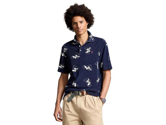 Polo Ralph Lauren Classic Fit P-Wing Terry Polo Shirt (Cruise P-Wing Toss) Men's Short Sleeve Knit Product Image