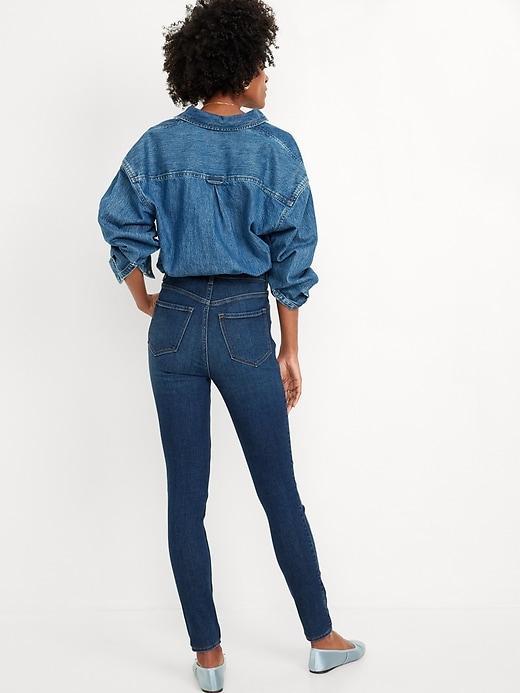 High-Waisted Rockstar Super-Skinny Jeans Product Image