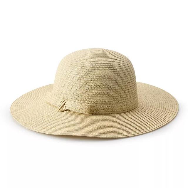 Womens Sonoma Goods For Life Tie Knot Straw Floppy Hat Product Image