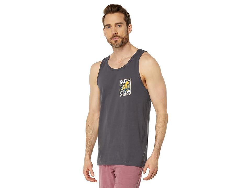 Salty Crew Ink Slinger Tank (Charcoal) Men's Clothing Product Image