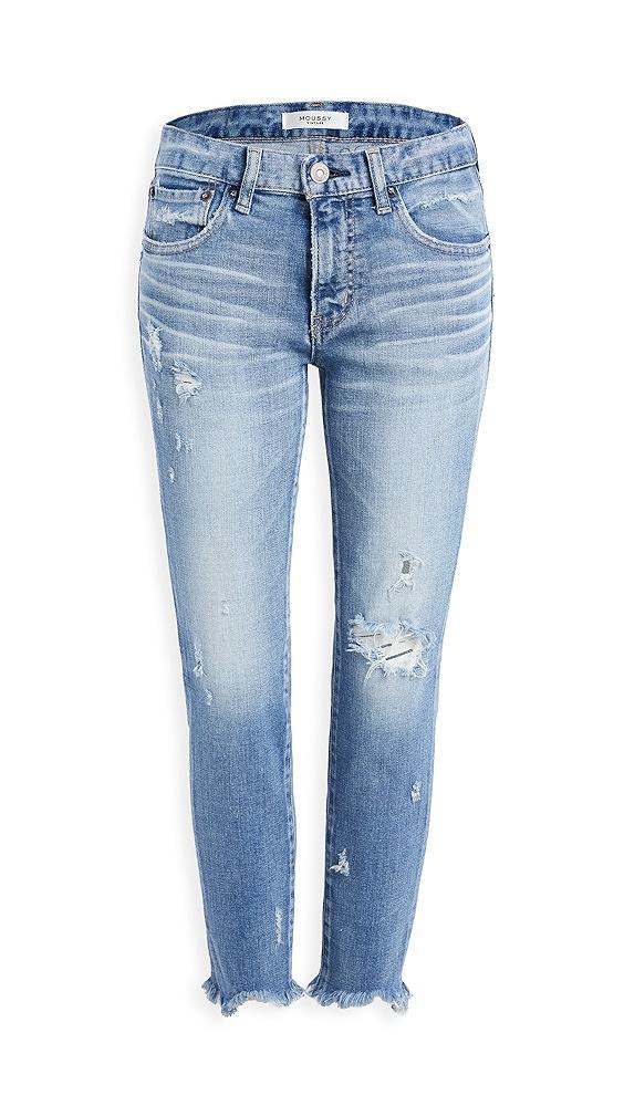 MOUSSY VINTAGE Glendele Skinny Jeans Light Blue | Shopbop Product Image