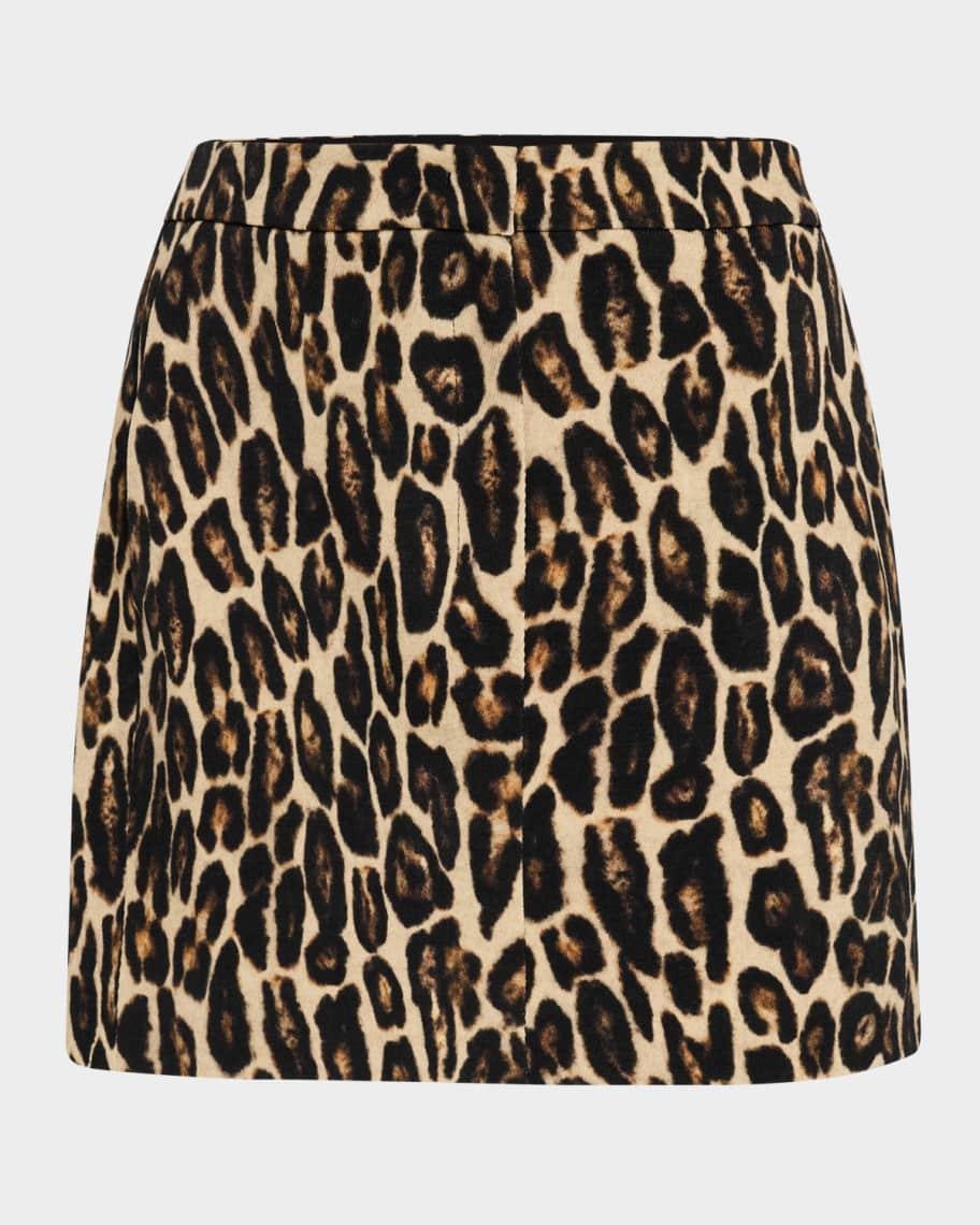 Leopard Mini Trouser Skirt Product Image