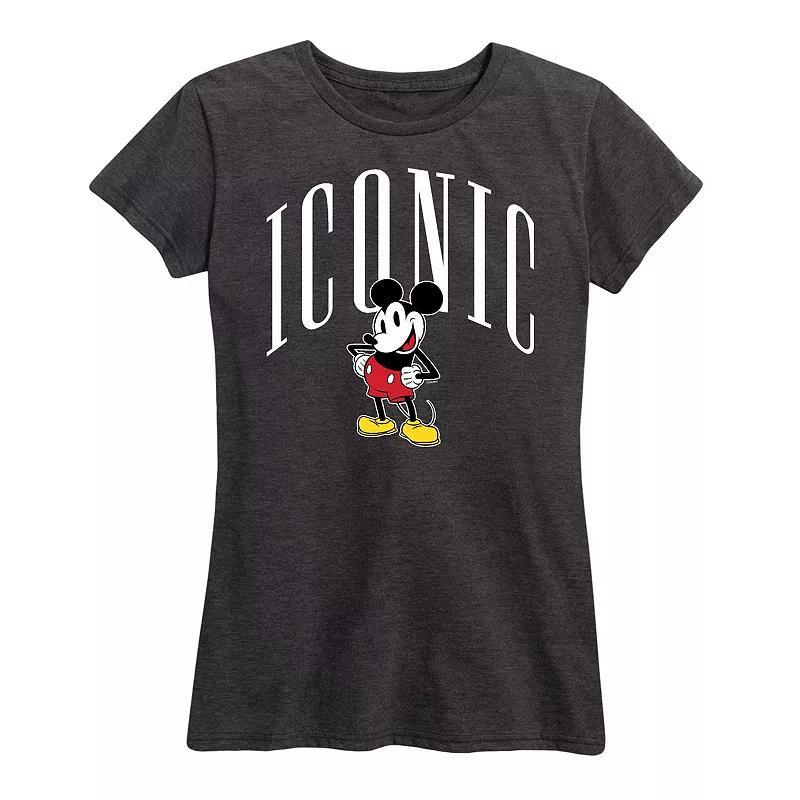 Disneys Mickey Mouse Womens Iconic Graphic Tee Blue Product Image