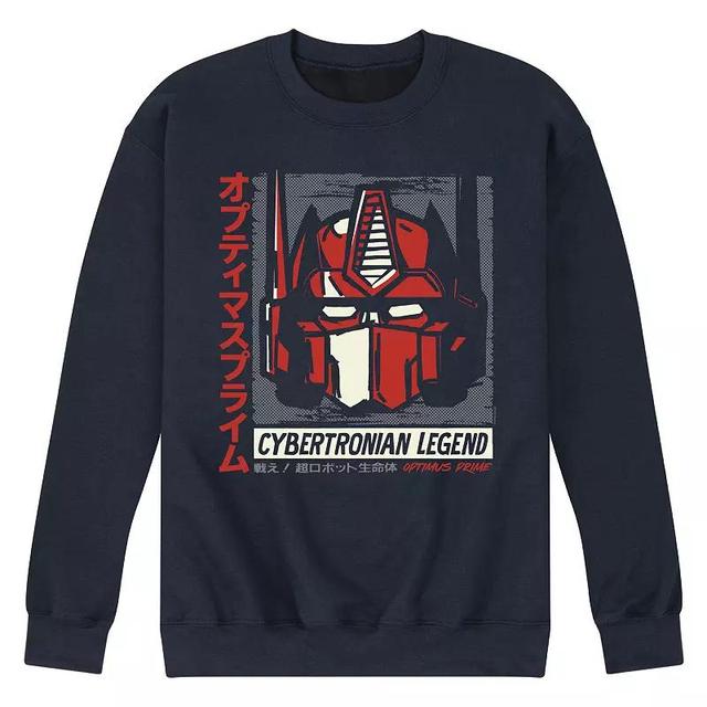 Mens Transformers Optimus Fleece Sweatshirt Product Image