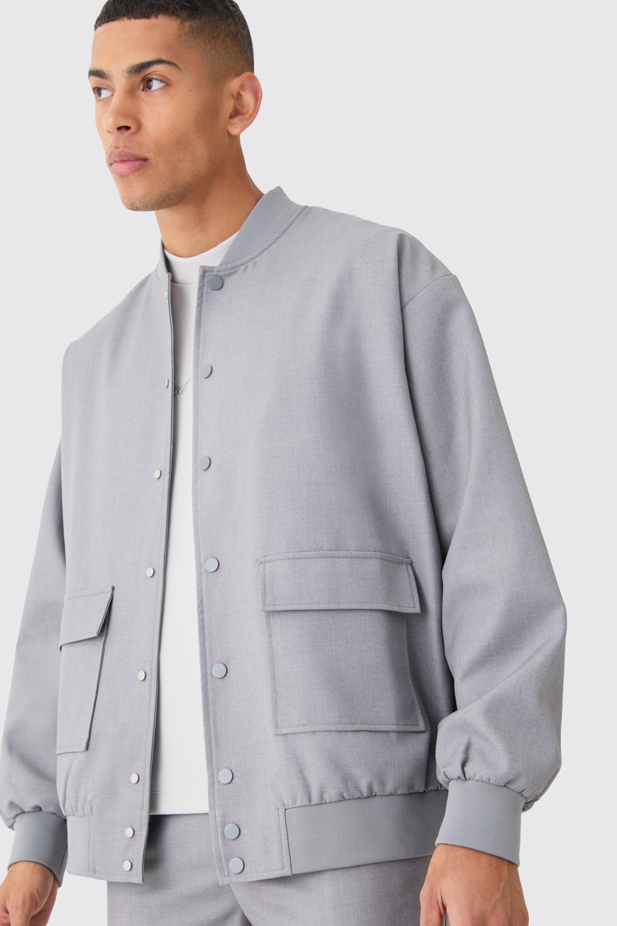 Tailored Oversized Bomber Jacket | boohooMAN USA Product Image