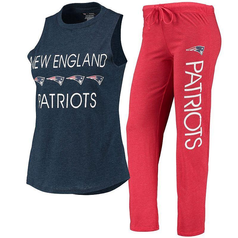 Womens Concepts Sport /Navy New England Patriots Muscle Tank Top & Pants Sleep Set Product Image