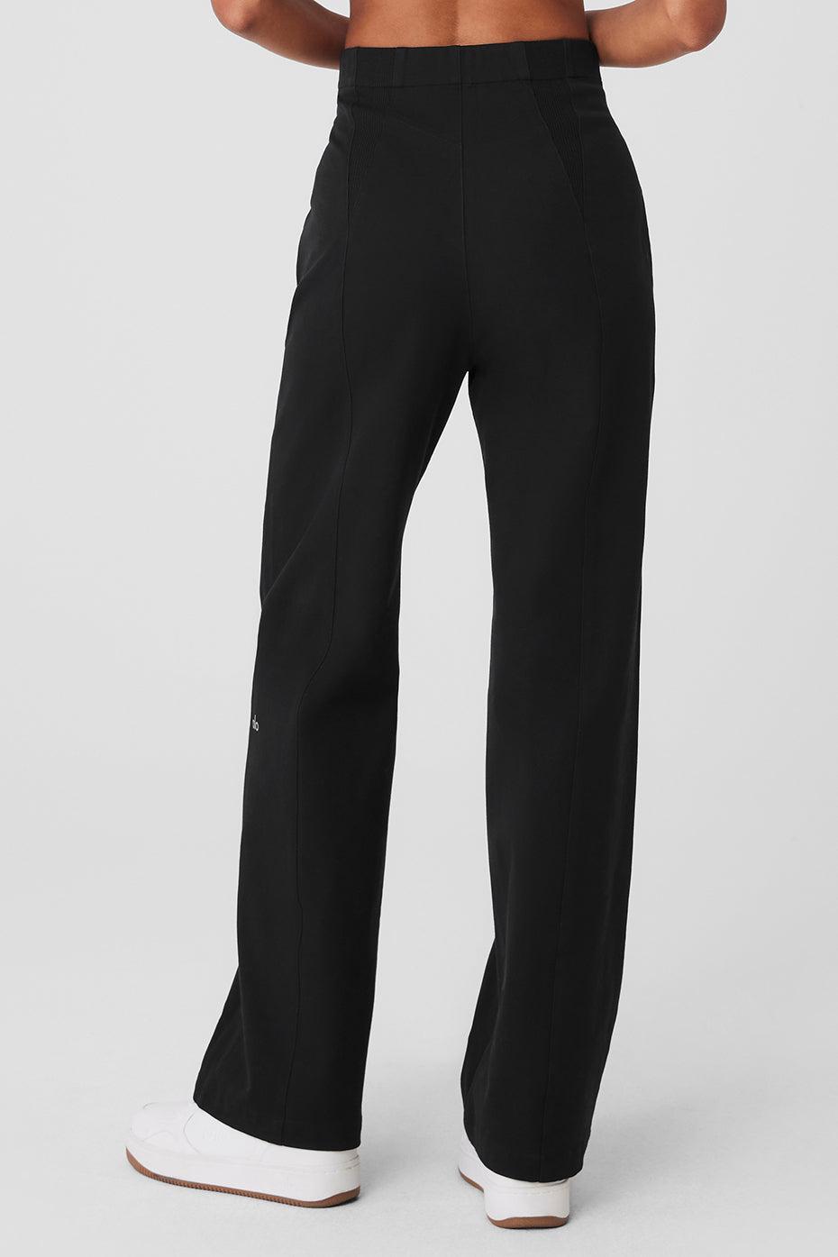 High-Waist On Point Moto Trouser - Black Product Image