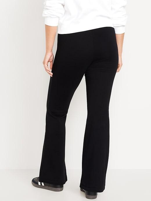 High-Waisted Fleece-Lined Flare Leggings Product Image