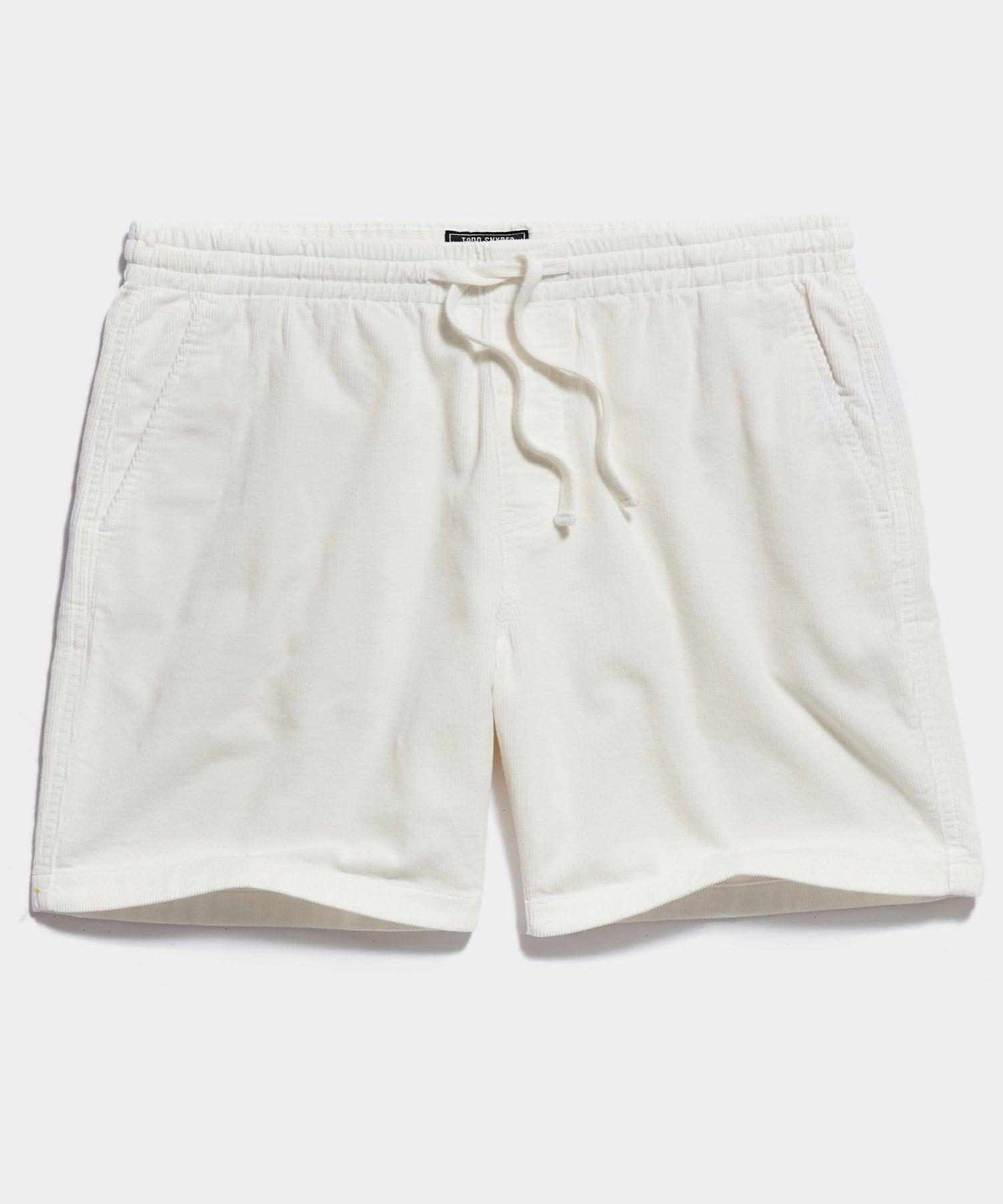 5" Corduroy Weekend Short in Antique White Product Image