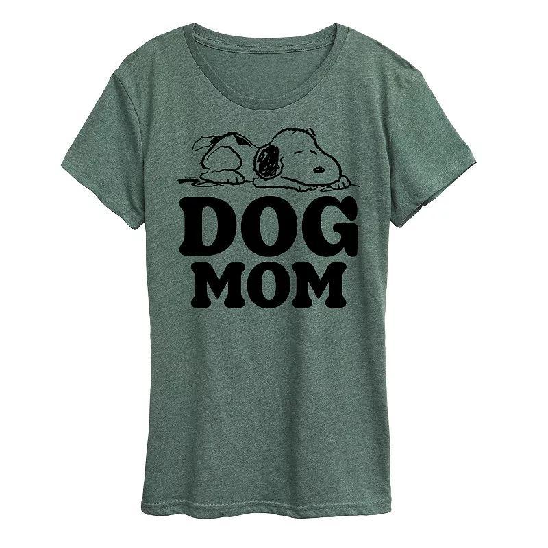 Womens Peanuts Snoopy Dog Mom Graphic Tee Product Image