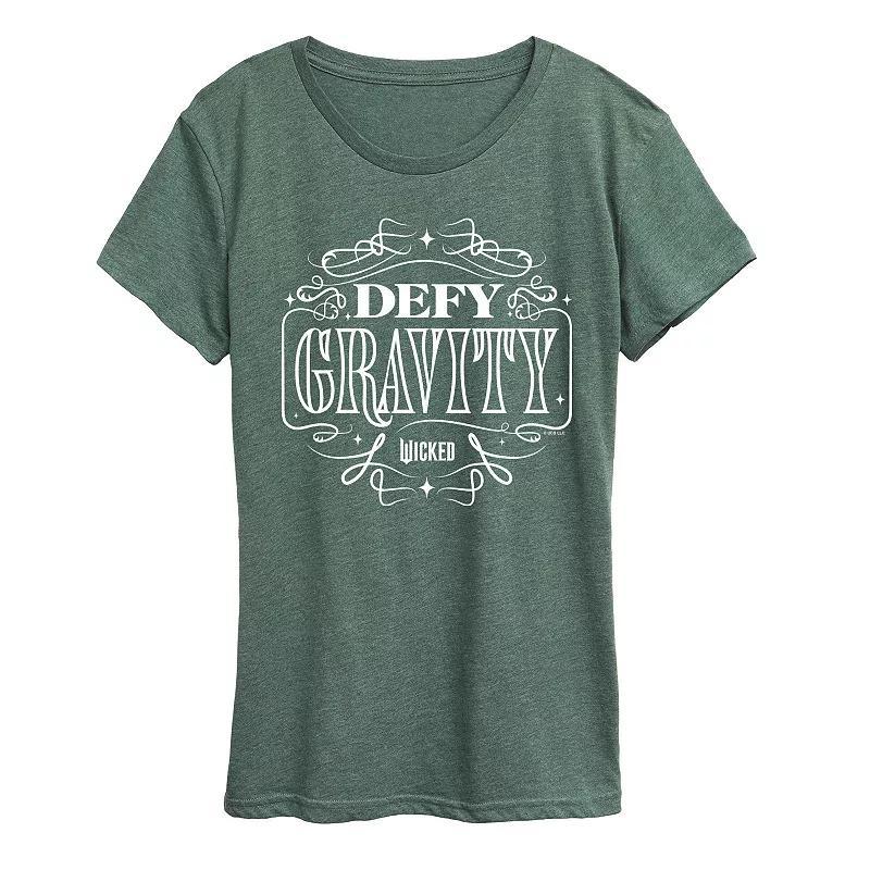 Womens Wicked Defy Gravity Tee Grey Green Product Image