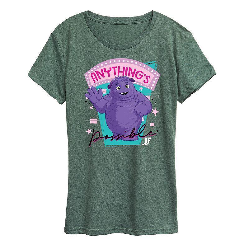 Womens IF Movie Anythings Possible Graphic Tee Grey Gray Product Image