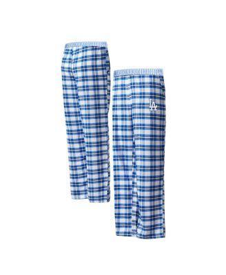 Women's Royal, Black Los Angeles Dodgers Sienna Flannel Sleep Pants Product Image