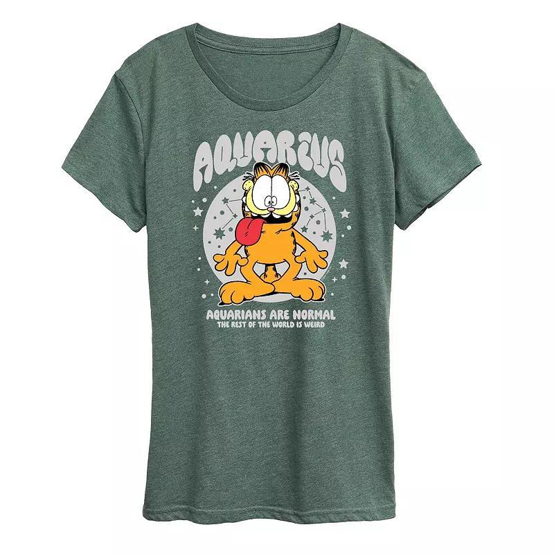 Womens Garfield Aquarius Graphic Tee Product Image