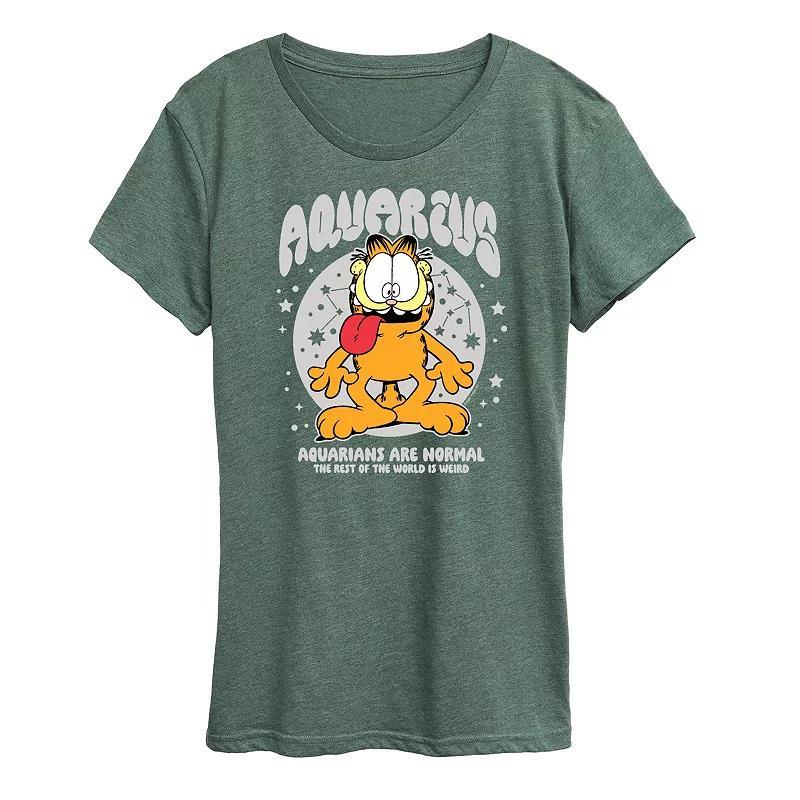 Womens Garfield Aquarius Graphic Tee Product Image