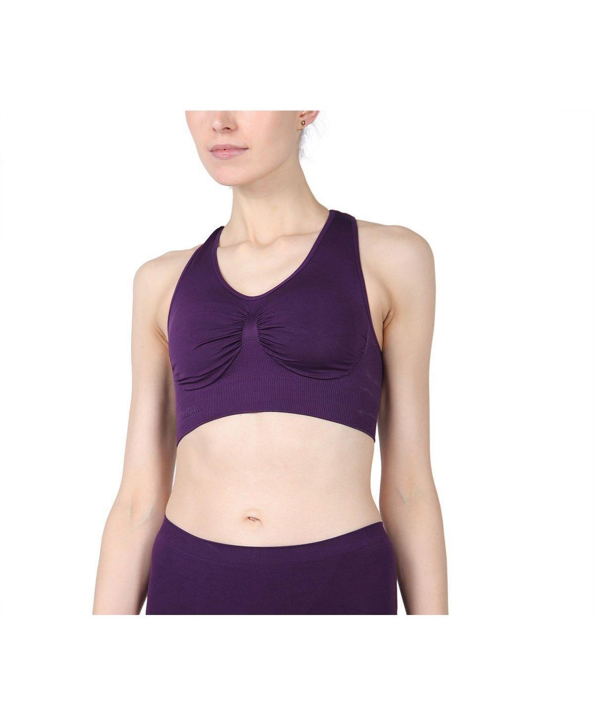 MeMoi Womens Lleva Seamless Shaping Racerback Sports Bra Product Image