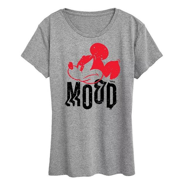 Disneys Mickey Mouse Womens Mood Graphic Tee Product Image