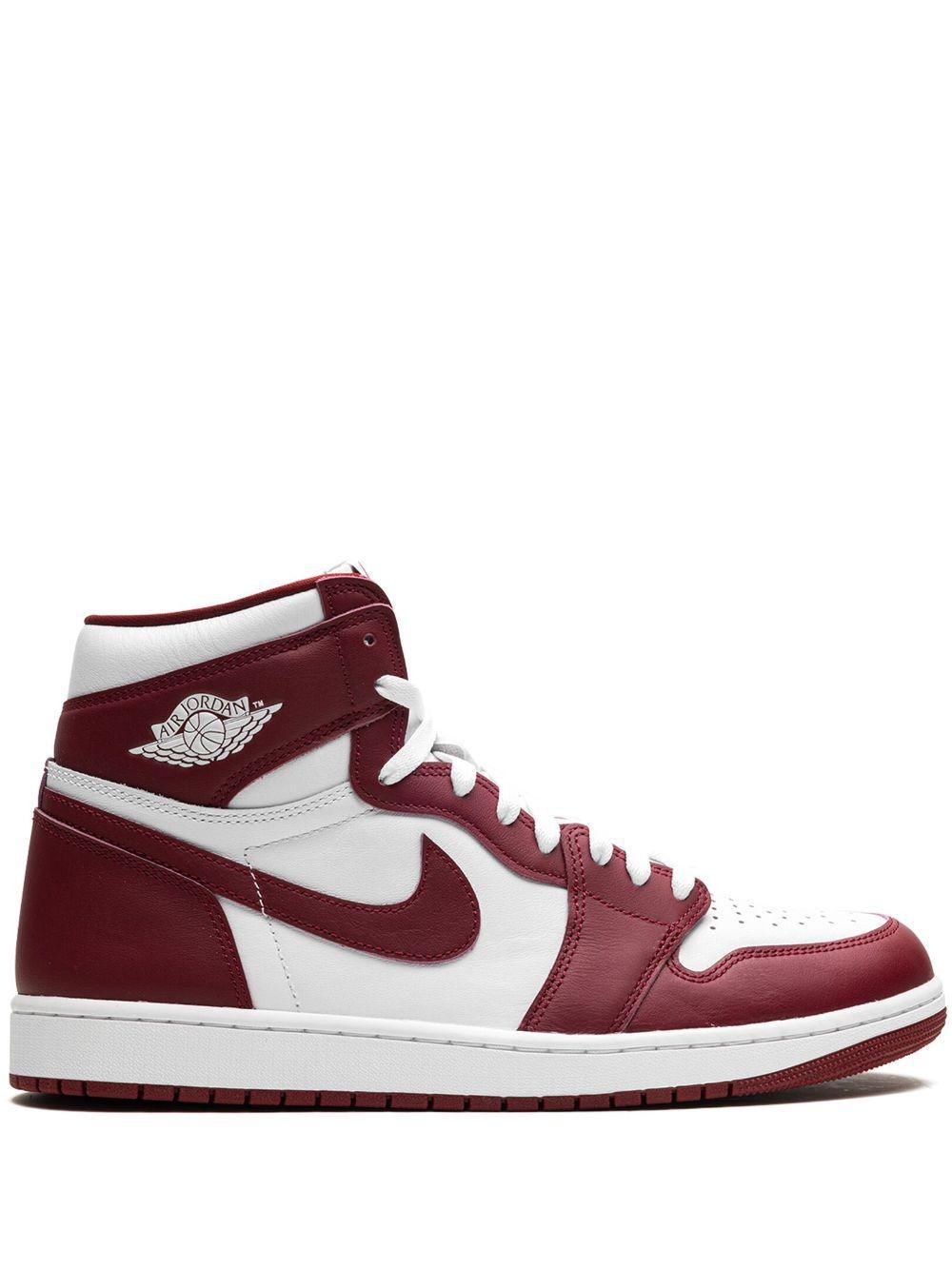 JORDAN Air  1 Retro High Og "team Red" Sneakers In White/red Product Image