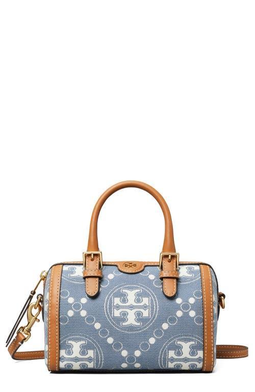 Tory Burch Petite T Monogram Denim Barrel Bag Product Image