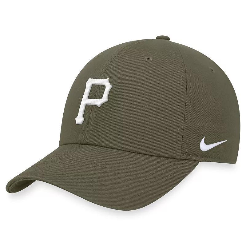 Mens Nike Olive Pittsburgh Pirates Club Adjustable Hat Product Image