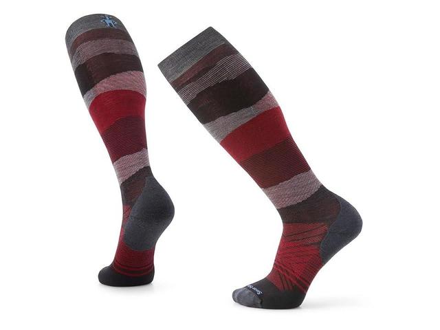 Smartwool Ski Targeted Cushion Pattern Over-the-Calf Socks (Charcoal) Men's No Show Socks Shoes Product Image