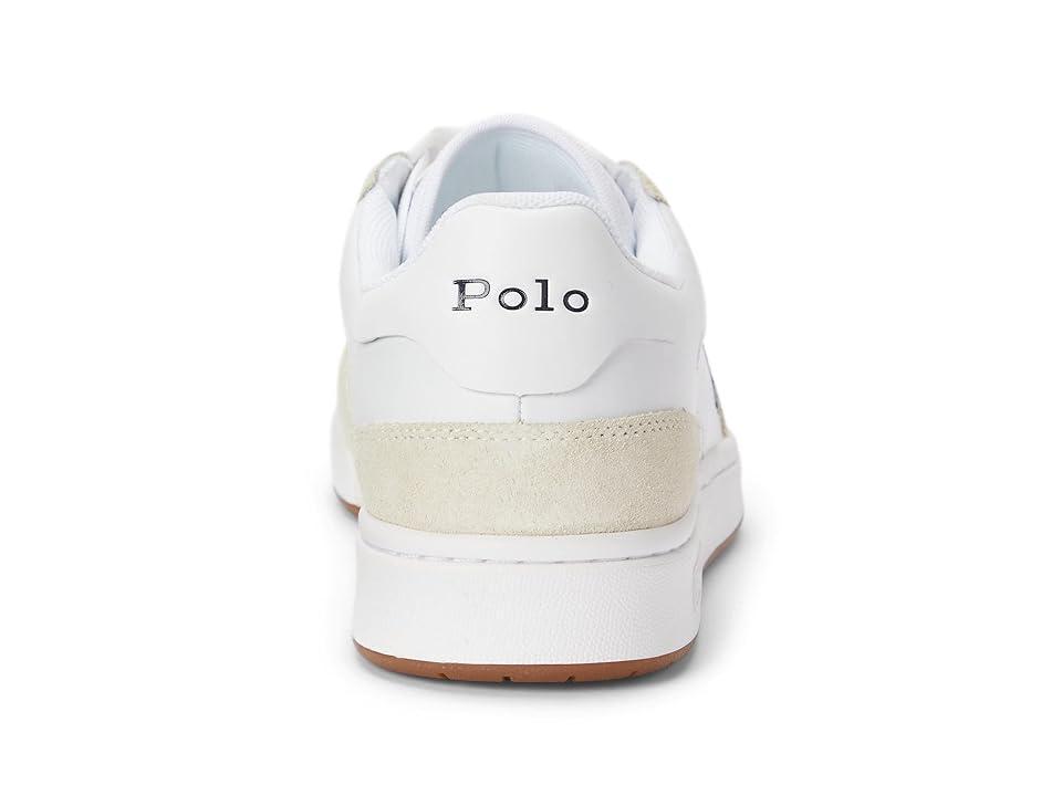 Polo Ralph Lauren Court Low-Top Sneaker Newport Navy Suede/Leather) Men's Shoes Product Image