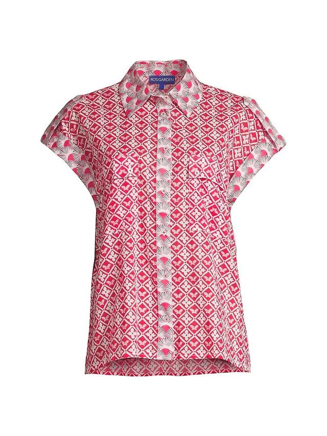 Womens Netherlands Bi-Printed Cotton Shirt Product Image