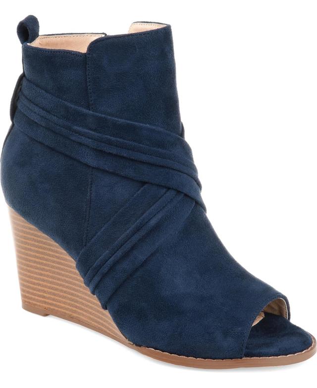 Journee Collection Sabeena Womens Wedge Ankle Boots Product Image