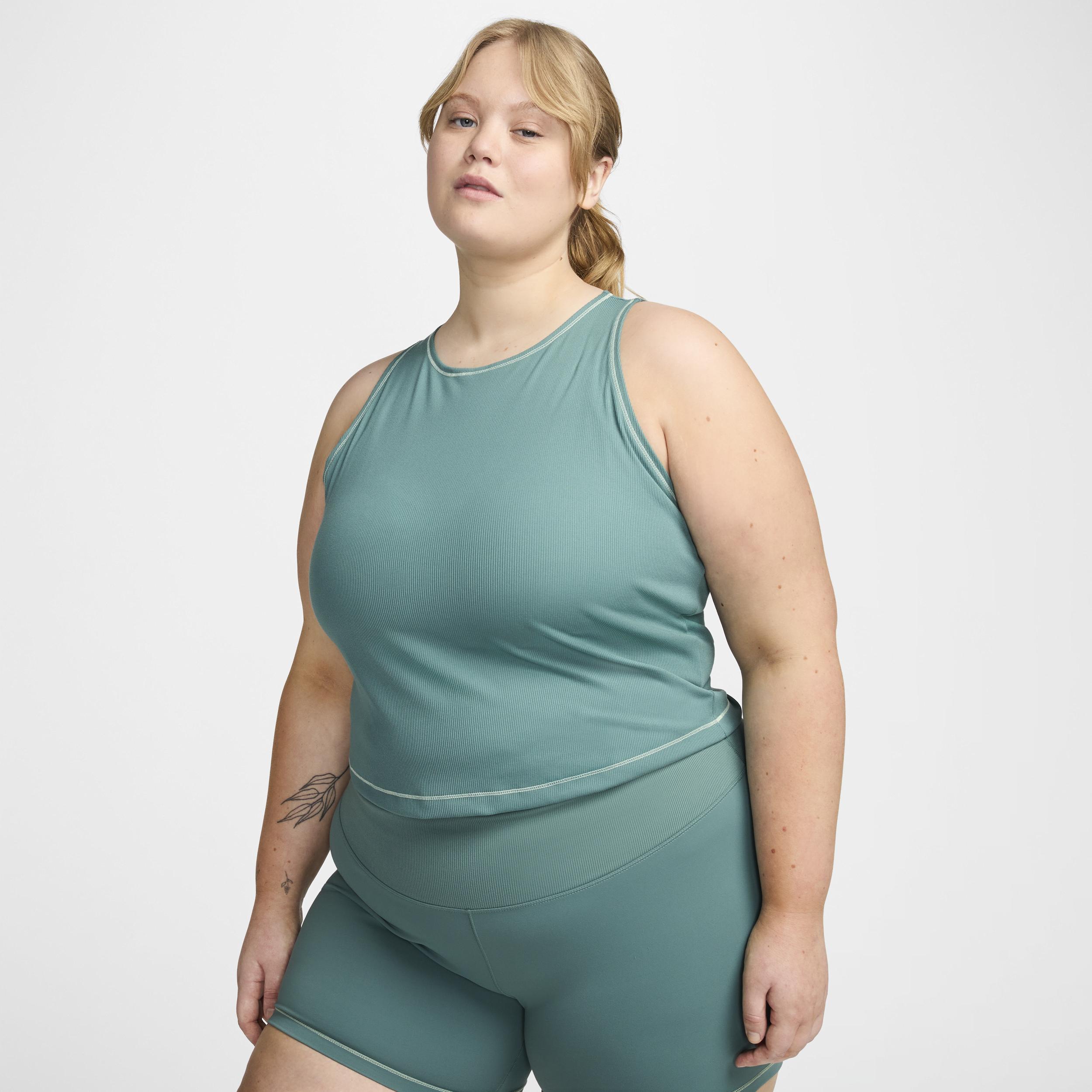 Nike Women's One Fitted Dri-FIT Ribbed Tank Top (Plus Size) Product Image