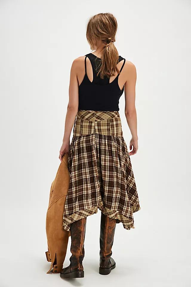 Whitestone Plaid Midi Skirt Product Image