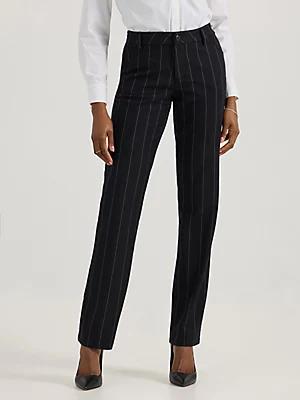 Women’s Wrinkle Free Straight Leg Pant | Relaxed Fit | Lee® Product Image