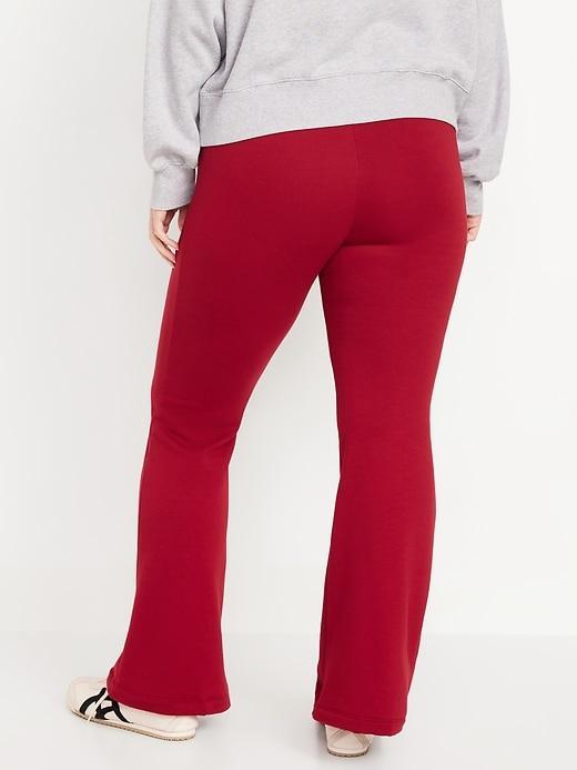 High-Waisted Fleece-Lined Flare Leggings Product Image