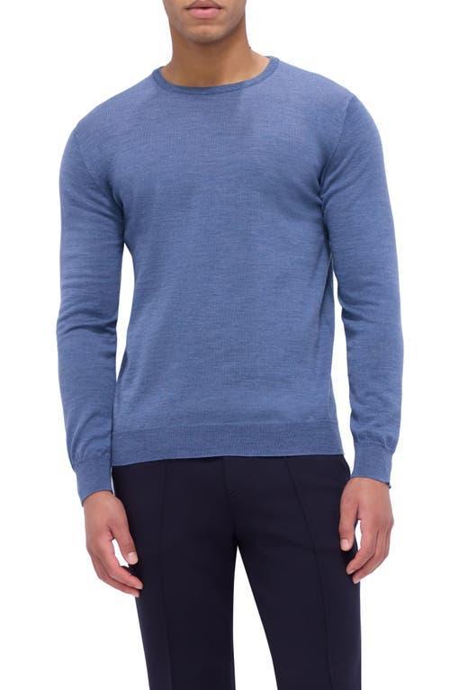 Mens Merino Wool Crewneck Sweater Product Image